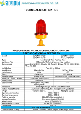 Aviation Obstruction Lights - Non Flashing